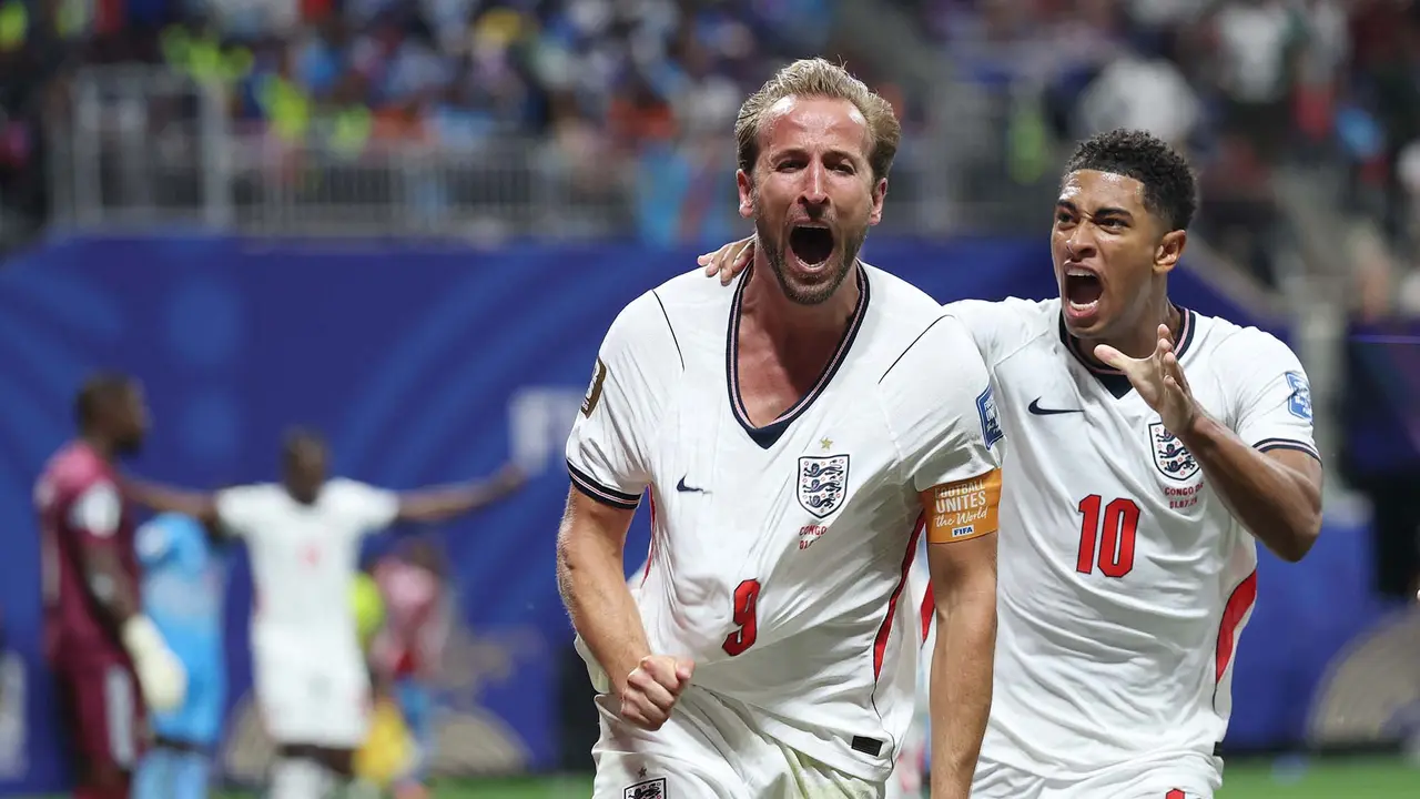 Inggris Bangkit Lewat Dua Gol Harry Kane