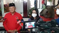 Mantan Kepala Badan Nasional Penanggulangan Bencana (BNPB) Letjen TNI Purn Ganip Warsito bergabung ke PDIP. (Liputan6.com/ Ady Anugrahadi)