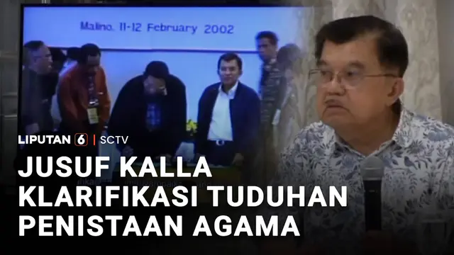 Jusuf Kalla Klarifikasi Tuduhan Penistaan Agama