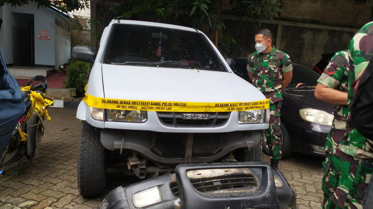 Barang bukti tabrak lari sejoli di Nagreg