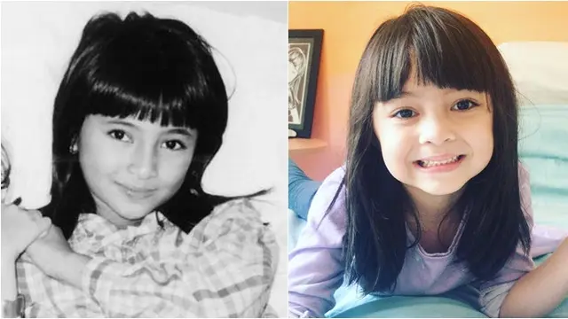 Potret Beda Gaya Sienna dan Foto Lawas Marshanda. (Sumber: Instagram/marshanda99)