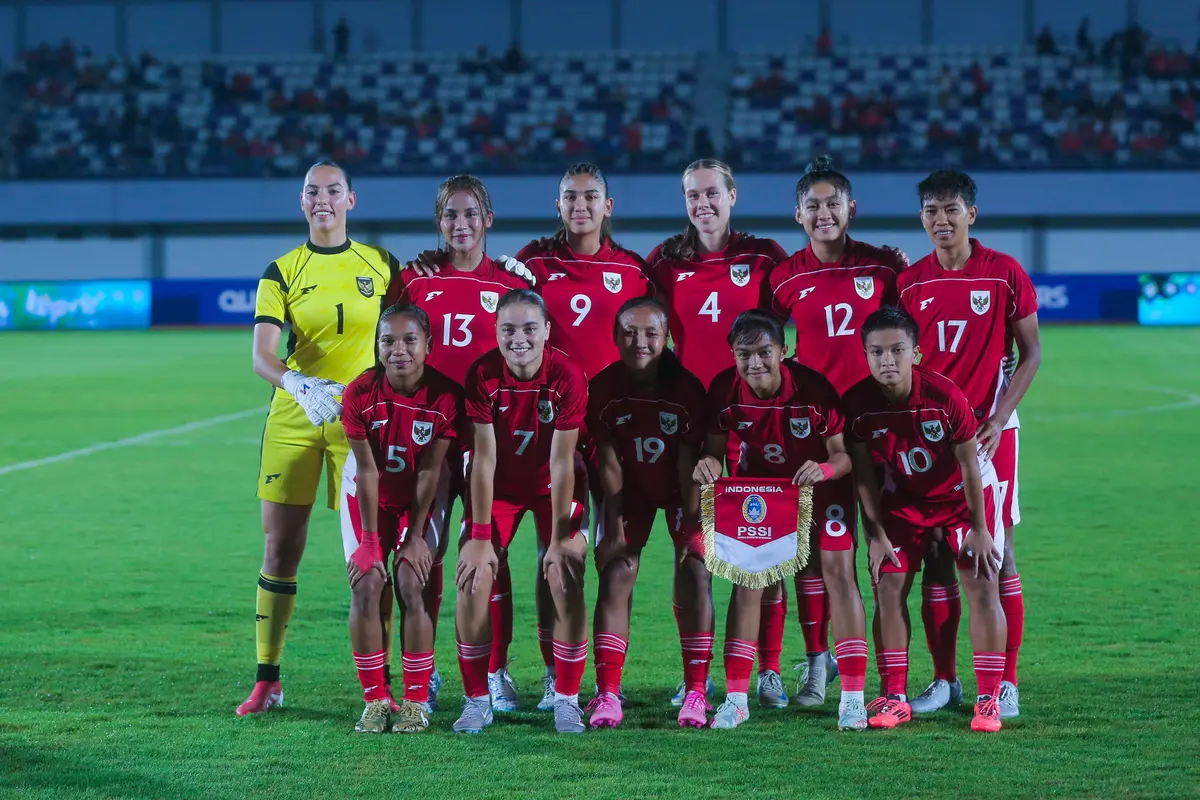 Duel Pakistan vs Timnas Putri Indonesia di matchday 2 Grup D Kualifikasi Piala Asia Putri 2026 di Sport Centre Kelapa Dua Tangerang Stadium, Rabu (02/07/2025) malam WIB. (M. Iqbal Ichsan)