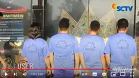 Empat orang pencuri ditangkap polisi lantaran menggondol tiang listrik beton di sejumlah wilayah di Blora, Jawa Tengah. (YouTube Liputan6)