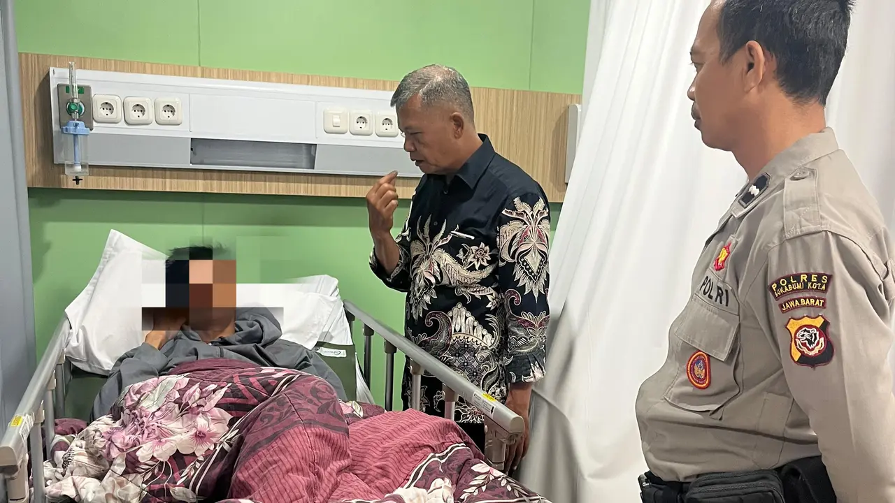 Korban penganiayaan di Sukabumi. (Liputan6.com/Fira Syahrin)