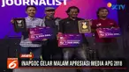 Wartawan Liputan6 SCTV Fedhly Averouss Bey menjadi yang terbaik di kategori jurnalis paling kreatif dan berhak atas medali emas.