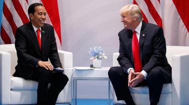 KTT G20-Donald Trump-Jokowi