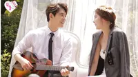 Lee Jong Hyun `CNBLUE` terkejut melihat kecantikan istri `virtualny` Gong Seung Yeon mengenakan gaun pengantin.
