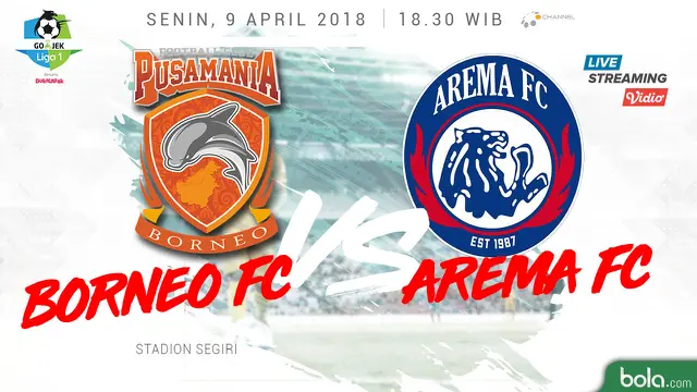 Pusamania Borneo FC Vs Arema FC