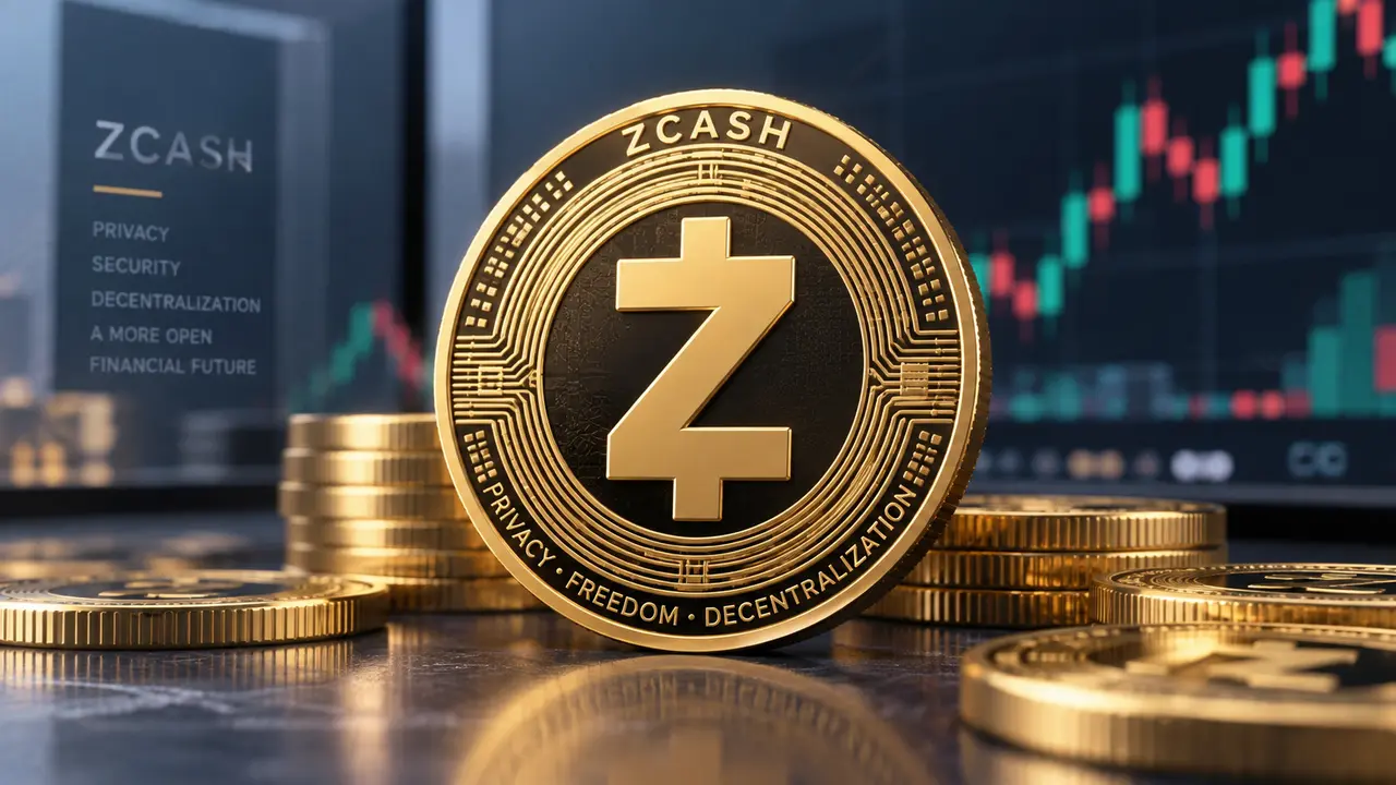 Aset kripto Zcash (ZEC). (Ilustrasi by AI)