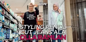 Styling pencil Cut Jeans ala Olla Ramlan