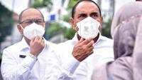 Kepala Dinas Komunikasi dan Informatika (Kominfo) Sumut, Irman Oemar, bersama Gubernur Sumut, Edy Rahmayadi