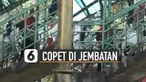 Beredar video aksi copet di jembatan penyeberangan viral di media sosial.