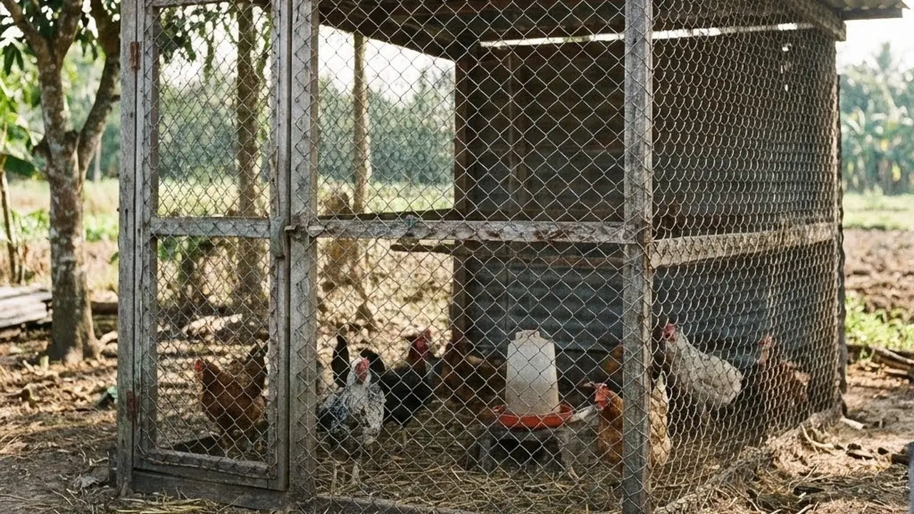 Kandang Ayam dari Kawat Ram
