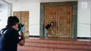 Proses olah tempat kejadian perkara (TKP) penyerangan Gereja Santa Lidwina Bedog, Trihanggo, Sleman, Yogyakarta, Minggu (11/2). (Liputan6.com/Arya Manggala)