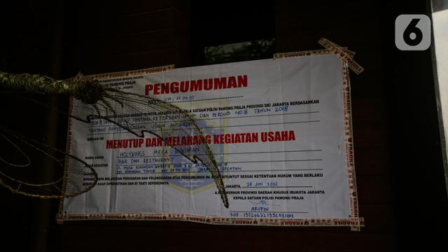 Izin Usaha Kafe Holywings Dicabut