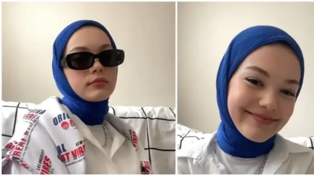 Selebgram Turki Bagikan Tips Kenakan Hijab Segitiga Plisket.