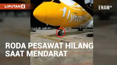 Petugas di Bandara Taiwan terkejut luar biasa saat melihat sebuah pesawat yang mendarat dengan roda depan hilang satu. Pesawat pun gagal kembali ke Singapura karena kondisi ini.