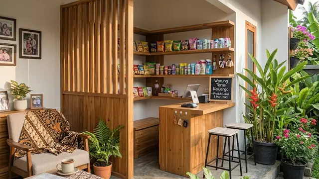 Warung Mini Menyatu dengan Rumah