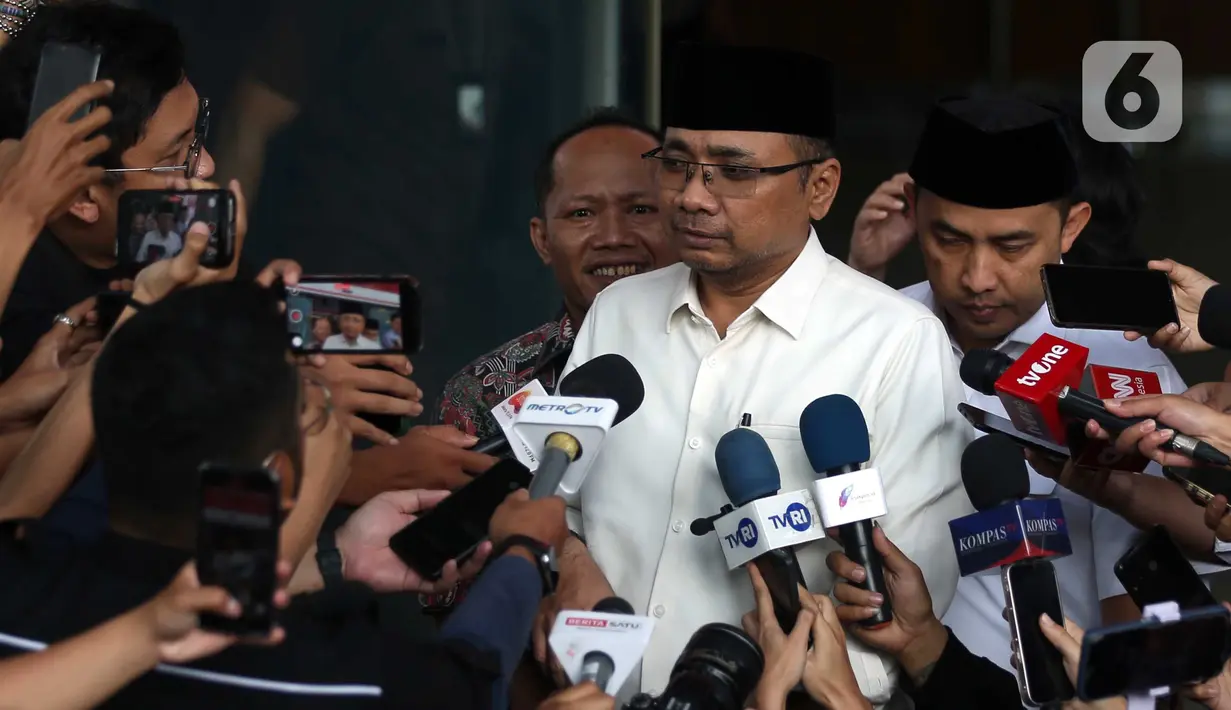Diketahui, KPK tengah menyidiki kasus dugaan korupsi terkait penentuan kuota haji tahun 2023-2024 di Kementerian Agama yang terjadi pada masa Menteri Agama Yaqut Cholil Qoumas. (Liputan6.com/Helmi Fithriansyah)