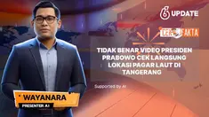 Beredar video yang diklaim Presiden Prabowo Subianto mengecek langsung lokasi pagar laut misterius di Tangerang, Banten. Benarkah?