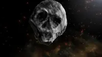 Asteroid 2015 TB145 yang berbentuk tengkorak akan kembali terbang dekat Bumi pada November 2018 (Credit: J. A. Peñas/SINC)(