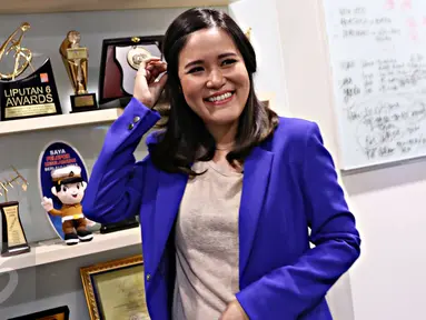 Jessica Kumala Wongso usai melakukan wawancara di Jakarta, Kamis (28/1). Meskipun namanya terus tercatut dalam kasus kopi beracun ini, Jessica tetap tenang dan tersenyum lebar bila bertemu dengan awak media. (Liputan6.com/Immanuel Antonius)