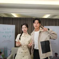 Dahyun dan Jin-young saat promosi film You Are The Apple of My Eye. (c) Istimewa