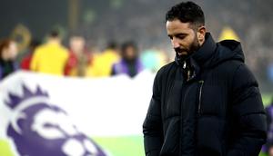 Bertandang ke markas Wolverhampton Wanderers pada laga lanjutan Liga Premier Inggris2024/2025, Manchester United takluk 0-2. (HENRY NICHOLLS/AFP)