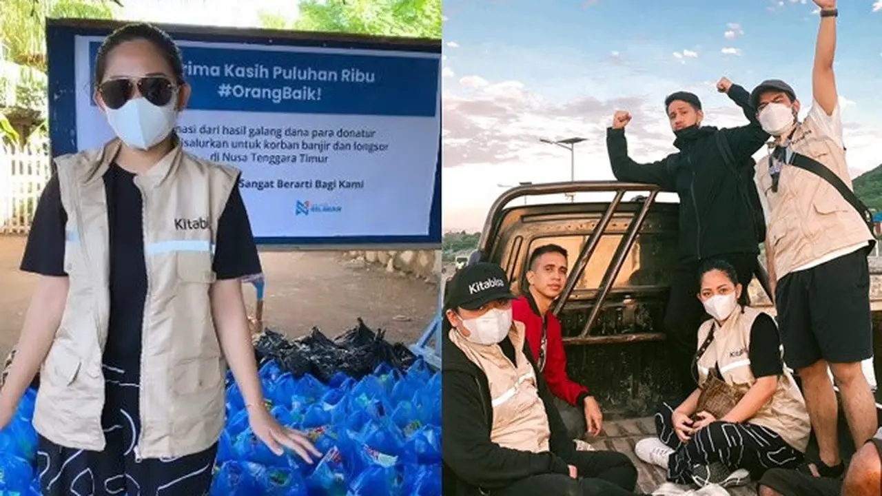 6 Potret Rachel Vennya Berikan Bantuan Korban Banjir NTT, Tuai Pujian
