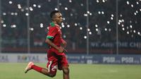Todd Rivaldo Ferre, tampil apik saat Timnas Indonesia U-19 mengalahkan Vietnam 1-0, Sabtu (7/7/2018) di Stadion Gelora Delta, Sidoarjo. (Bola.com/Aditya Wany)