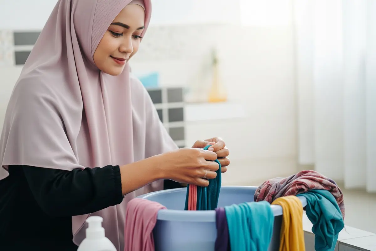 Kesalahan Saat Membersihkan Jilbab