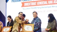 Kemenkumham Beri Penghargaan untuk Program Pengembangan Kewirausahaan ke TASPEN