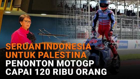 Seruan Indonesia untuk Palestina, Penonton MotoGP Capai 120 Ribu Orang