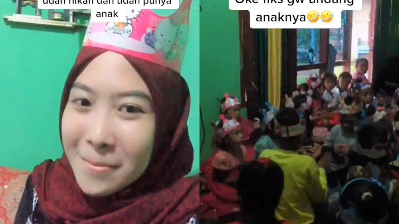 Kemeriahan ulang tahun seorang ibu