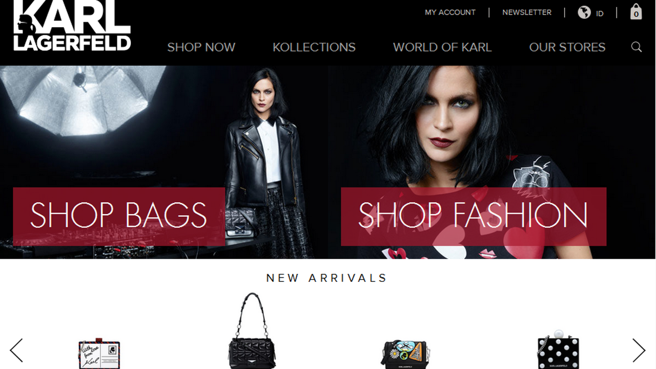 Karl.com - Karl Lagerfeld e-Commerce Website 1105