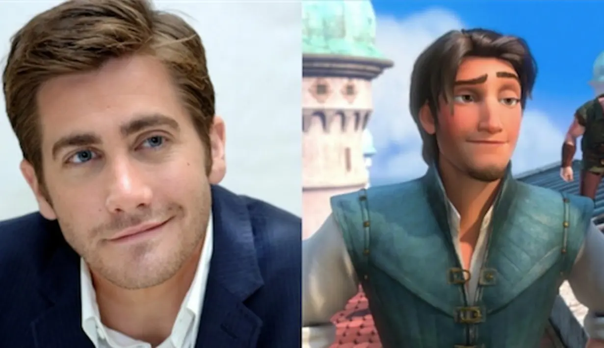 Wow! Jake Gyllenhall mirip banget sama Flynn Rider dari Tangled. (961.com.au)