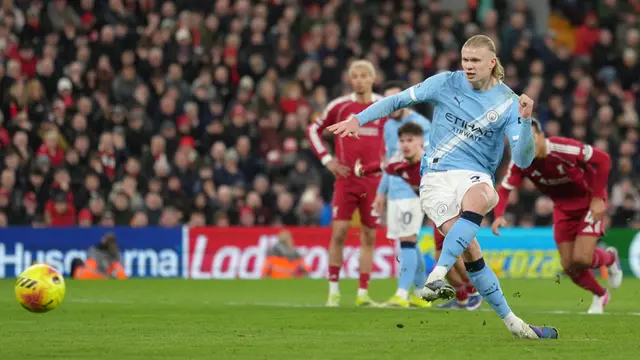 Foto: Liverpool Kena Comeback Manchester City, Haaland Sang Penentu Kemenangan