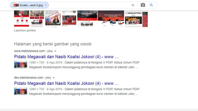 Hasil penelusuran google image Megawati