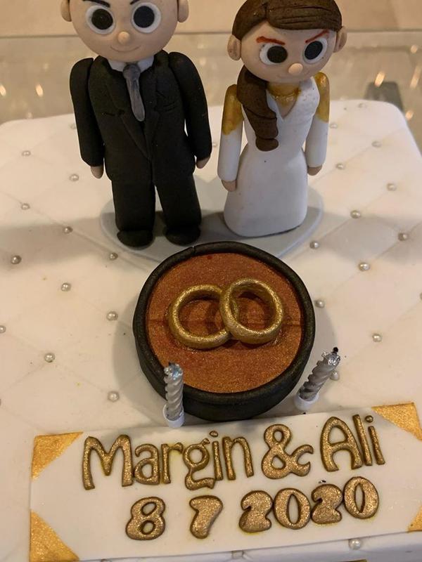 Margin Wieheerm dilamar Ali Syakieb tepat dihari ulang tahunnya. (Sumber: Instagram/@joevithathe)