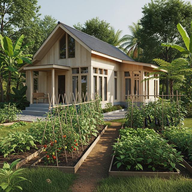 9 Rumah Kecil Scandinavian di Desa dengan Kebun Belakang Mini, Harmoni ...