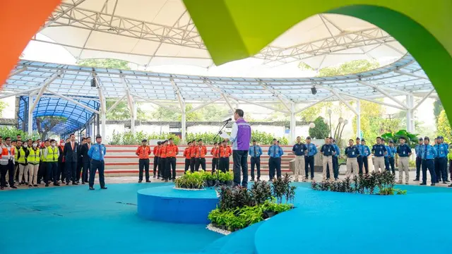 PT Angkasa Pura II menggelar Apel Siaga di Bandara Soekarno-Hatta dalam rangka mendukung kesuksesan penyelenggaraan KTT ASEAN ke-43 di Jakarta.