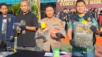 Polisi mengungkapkan keempat perampok toko emas di ITC BSD Kota Tangsel adalah spesialis perampok toko emas (Liputan6.com/Pramita Tristiawati)