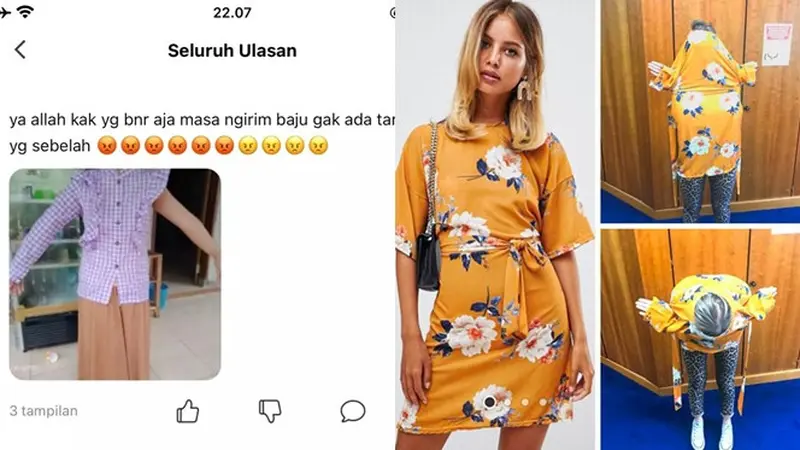 6 Potret Cewek Coba Outfit Beli di Online Shop, Kecewa Tak Sesuai Ekspektasi