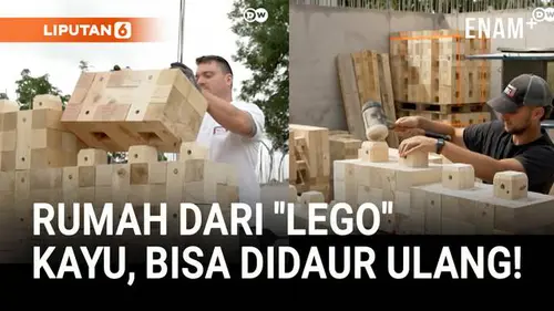 Rumah Kayu "Lego", Bisa Didaur Ulang!