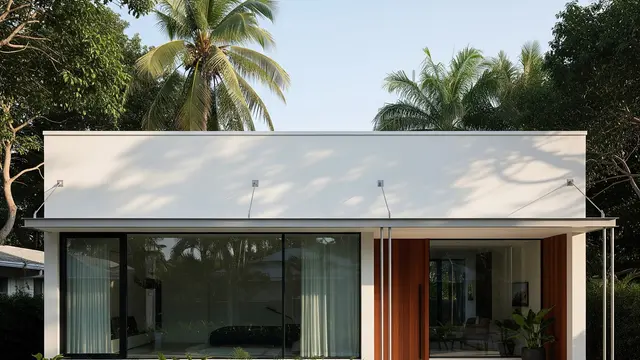 Rumah Satu Lantai dengan Fasad Simpel dan Elegan