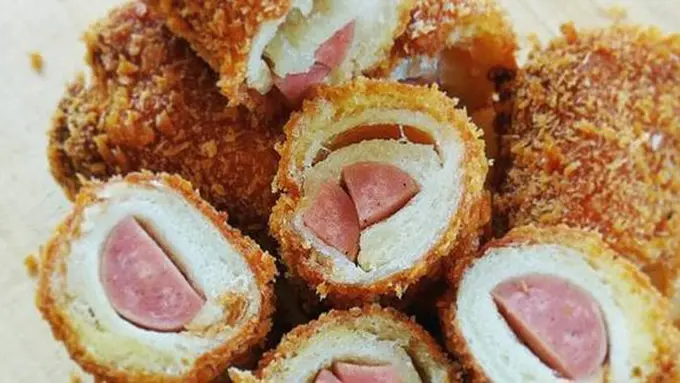 Roti gulung sosis./Copyright cookpad.com/Aprilia Pratama