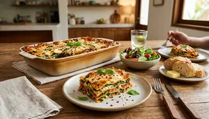 Resep Lasagna Bayam Pedas yang Creamy dan Anti Lembek
