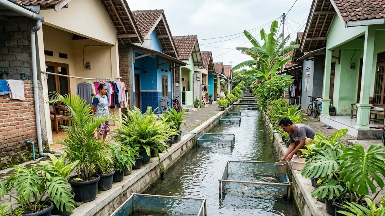 Ide Ternak Ikan di Selokan Depan Rumah