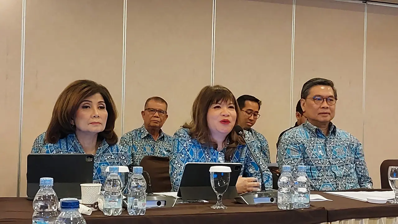 Ketua Umum Apindo, Shinta Kamdani menyampaikan prediksi pertumbuhan ekonomi Indonesia