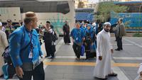 Kedatangan Jemaah Haji Khusus di Madinah. (FOTO: MCH PPIH ARAB SAUDI 2023)